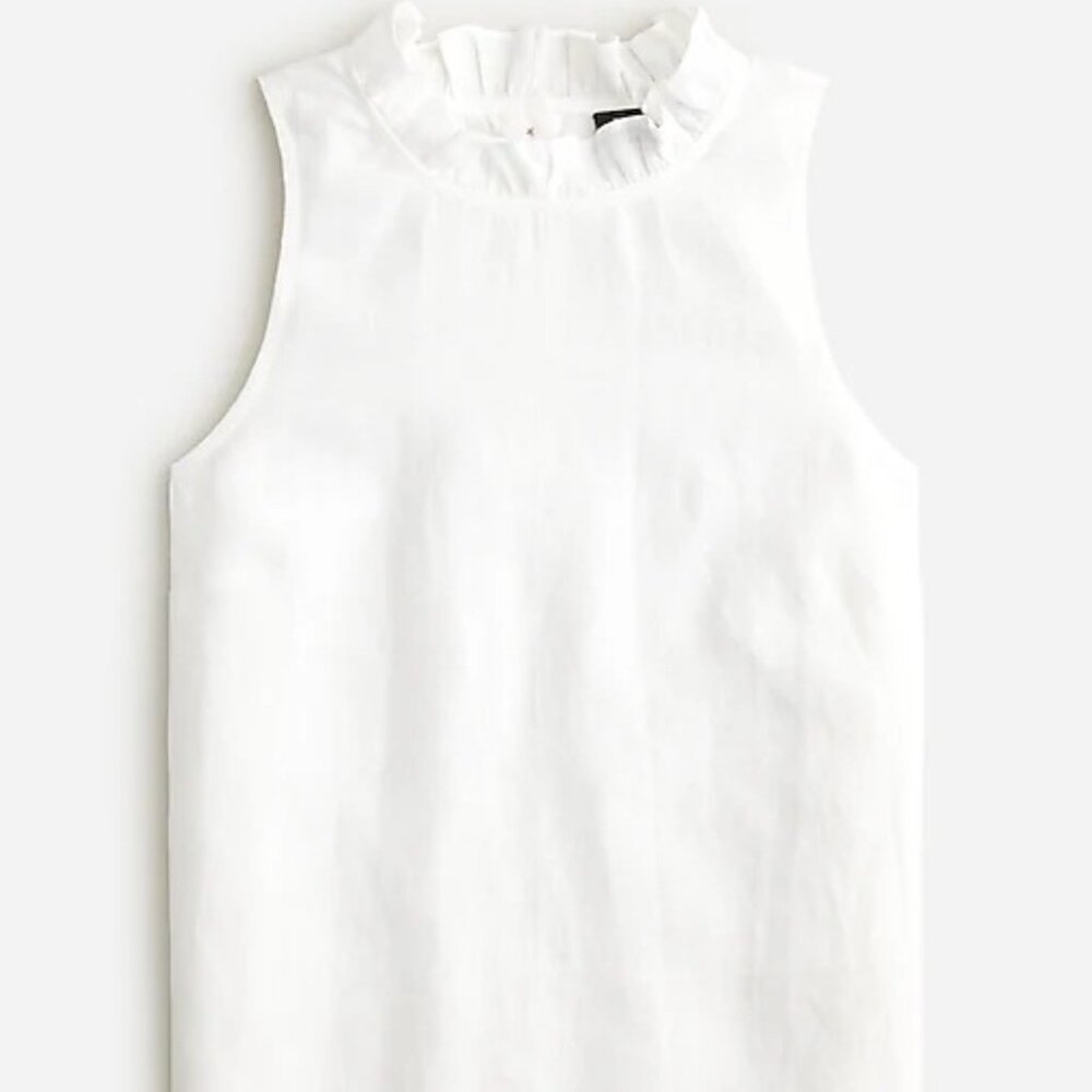 J.Crew - Ruffle-neck Top; Size S (NWT)